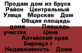 Продам дом из бруса › Район ­ Центральный › Улица ­ Морская › Дом ­ 71 › Общая площадь дома ­ 76 › Площадь участка ­ 53 › Цена ­ 2 100 000 - Алтайский край, Барнаул г. Недвижимость » Дома, коттеджи, дачи продажа   . Алтайский край